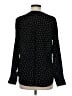 Express 100% Polyester Polka Dots Black Long Sleeve Blouse Size M - photo 2