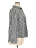 Eden & Olivia Houndstooth Gray Long Sleeve Button-Down Shirt Size XL - photo 4