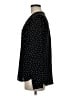 Express 100% Polyester Polka Dots Black Long Sleeve Blouse Size M - photo 5