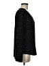 Express 100% Polyester Polka Dots Black Long Sleeve Blouse Size M - photo 4