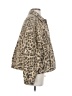 NY LAND 100% Cotton Animal Print Tan Jacket Size S - photo 4