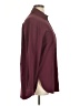 Unbranded Solid Burgundy Long Sleeve Button-Down Shirt Size XL (estimated) - photo 4