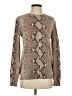 Tory Burch Animal Print Tan Wool Pullover Sweater Size S - photo 1