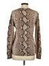 Tory Burch Animal Print Tan Wool Pullover Sweater Size S - photo 2