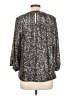 Vince Camuto Metallic Silver 3/4 Sleeve Blouse Size L - photo 2