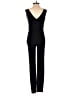 Open Edit Solid Black Jumpsuit Size XS - photo 2