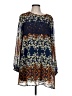As U Wish 100% Polyester Print Blue Casual Dress Size L - photo 1