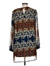 As U Wish 100% Polyester Print Blue Casual Dress Size L - photo 2