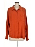 Assorted Brands 100% Polyester Orange Long Sleeve Blouse Size M - photo 1