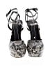ASOS Animal Print Silver Ivory Heels Size 7 - photo 2