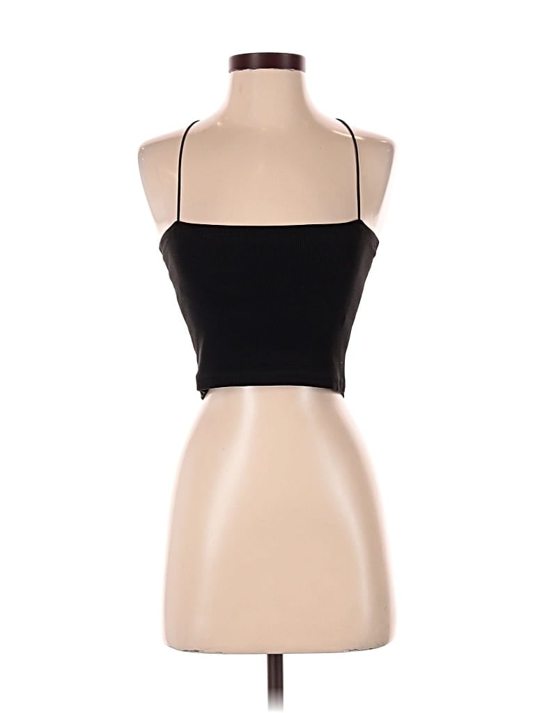 Pre-owned Zara Tank Top Black Halter Neckline Tops