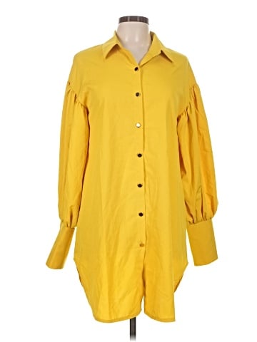 clothes 3/4 Sleeve Button-Down Shirt (view 1)