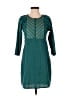 Assorted Brands 100% Polyester Teal Green Casual Dress Size L - photo 1