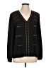 Alberto Makali 100% Polyester Black Long Sleeve Blouse Size L - photo 1