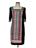 Studio One Graphic Black Casual Dress Size L (petite) - photo 1