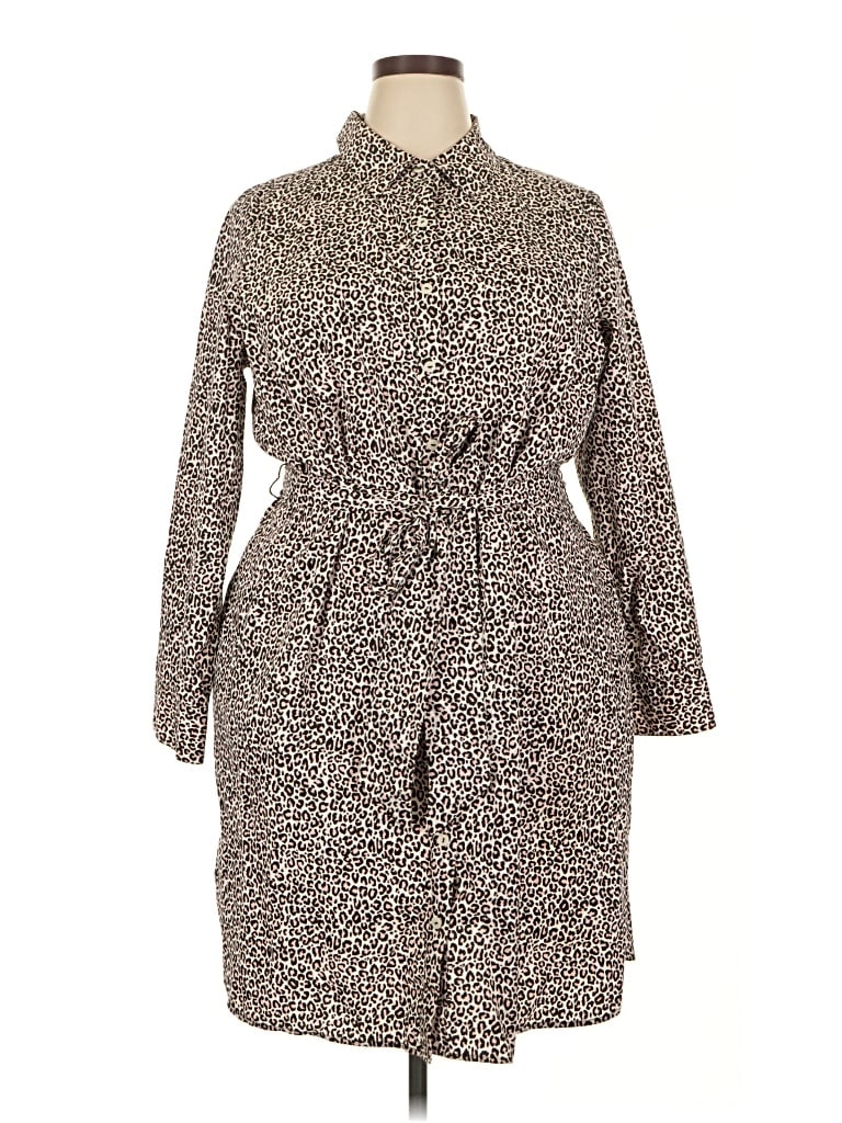 Pre-owned Foxcroft Casual Dress In Brown