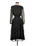 Unbranded 100% Polyester Polka Dots Black Cocktail Dress Size S - photo 1