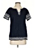 Talbots 100% Cotton Blue Short Sleeve Top Size XS - photo 1