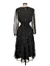 Unbranded 100% Polyester Polka Dots Black Cocktail Dress Size S - photo 2