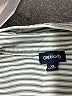 Gap Body Stripes Silver 3/4 Sleeve Button-Down Shirt Size XL - photo 7