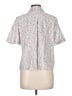Be Cool Print Ivory Short Sleeve Blouse Size L - photo 2