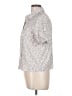 Be Cool Print Ivory Short Sleeve Blouse Size L - photo 5