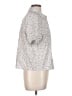 Be Cool Print Ivory Short Sleeve Blouse Size L - photo 4