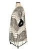 Cj Banks 100% Polyester Animal Print Silver Short Sleeve Blouse Size 1X - photo 5