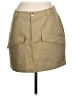 Gilli 100% Cotton Solid Tan Casual Skirt Size L - photo 1
