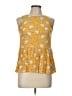 TU 100% Viscose Yellow Sleeveless Blouse Size 10 - photo 1