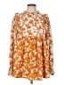 Hailey & Co. 100% Polyester Orange Long Sleeve Blouse Size L - photo 1
