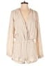 Cloth & Stone Metallic Tan Ivory Romper Size S - photo 1