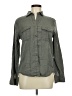 Aeropostale 100% Lyocell Gray Long Sleeve Button-Down Shirt Size M - photo 1