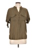 Haute Monde Tan 3/4 Sleeve Blouse Size L - photo 1