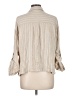 Max Studio Tan 3/4 Sleeve Button-Down Shirt Size L - photo 2