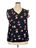 Daniel Rainn 100% Rayon Blue Sleeveless Blouse Size XXL - photo 1
