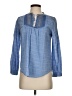 J.Crew Blue Long Sleeve Blouse Size 2 - photo 1