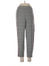 Design Lab Lord & Taylor Plaid Gray Track Pants Size L - photo 1