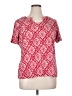 Kim Rogers 100% Cotton Red Short Sleeve Blouse Size 1X - photo 1