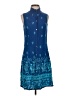 Notations 100% Rayon Paisley Blue Casual Dress Size S - photo 1