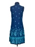 Notations 100% Rayon Paisley Blue Casual Dress Size S - photo 2