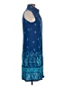 Notations 100% Rayon Paisley Blue Casual Dress Size S - photo 4