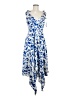 Alexis 100% Polyester Print Blue Casual Dress Size M - photo 1