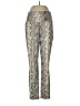 Boston Proper Animal Print Silver Casual Pants Size M - photo 1