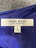 Nine West 100% Polyester Color Block Blue Cocktail Dress Size 2 - photo 7