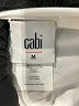 CAbi 100% Rayon Ivory Sleeveless Blouse Size M - photo 7