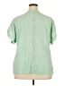 Shein Curve Green Short Sleeve Blouse Size 2X - photo 2