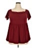 Torrid Burgundy Short Sleeve Top Size 2X Plus (2) - photo 1