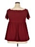 Torrid Burgundy Short Sleeve Top Size 2X Plus (2) - photo 2