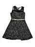 Rare Editions 100% Polyester Tweed Black Dress Size 12 - photo 1